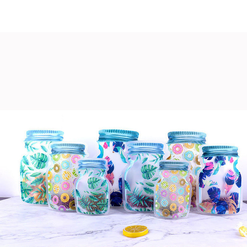 Stand-up Bottle Shape Airtight Food Preservation Moisture-proof Bag