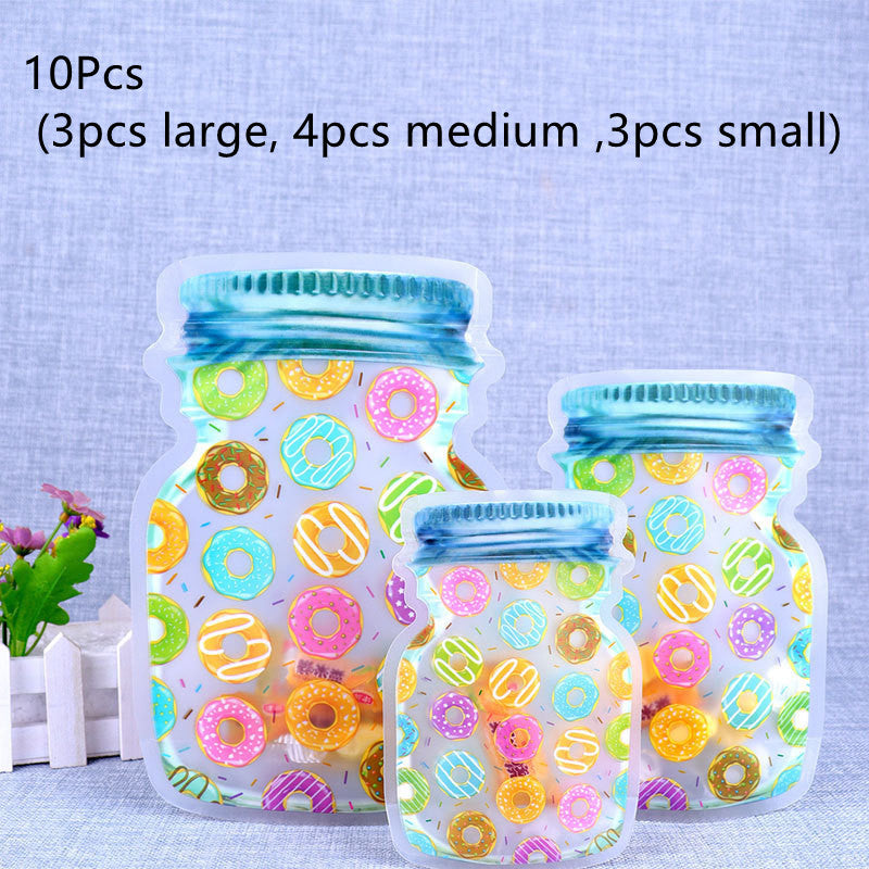 Stand-up Bottle Shape Airtight Food Preservation Moisture-proof Bag