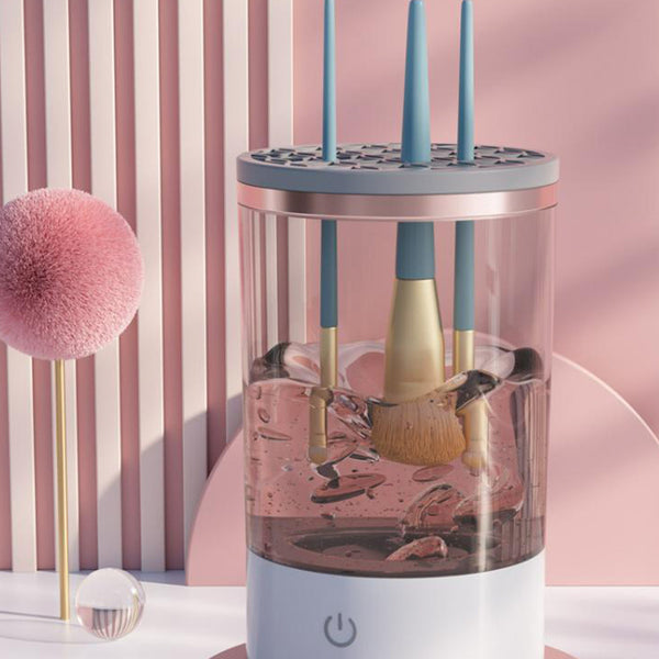 Women Eye Shadow Clean Brush Tool Portable Electric Makeup Brush Cleaner Machine With USB Charging Automatic Cosmetic Brush